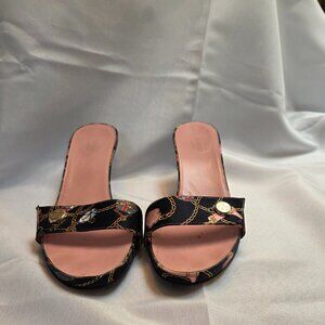 Gucci Black Kitten Heel Shoe